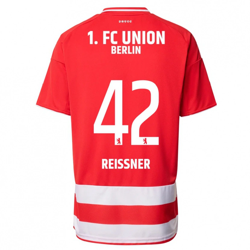 Danxen Børn Naika Reissner #42 Rød Hvid Hjemmebane Spillertrøjer 2025/26 Trøje T-Shirt