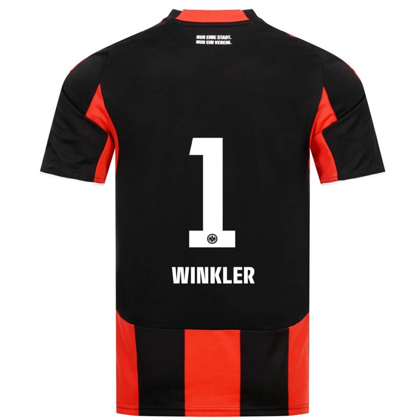Danxen Børn Sophia Winkler #1 Sort Rød Hjemmebane Spillertrøjer 2025/26 Trøje T-Shirt