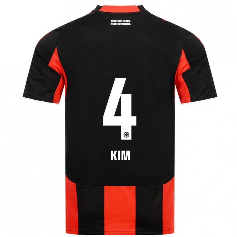 Danxen Børn Yoon-Do Kim #4 Sort Rød Hjemmebane Spillertrøjer 2025/26 Trøje T-Shirt