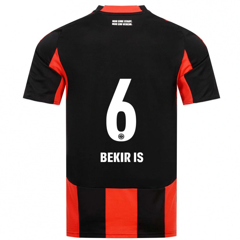 Danxen Børn Eba Bekir Is #6 Sort Rød Hjemmebane Spillertrøjer 2025/26 Trøje T-Shirt