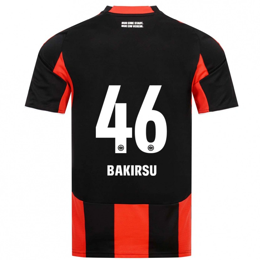 Danxen Børn Hüseyin Bakirsu #46 Sort Rød Hjemmebane Spillertrøjer 2025/26 Trøje T-Shirt