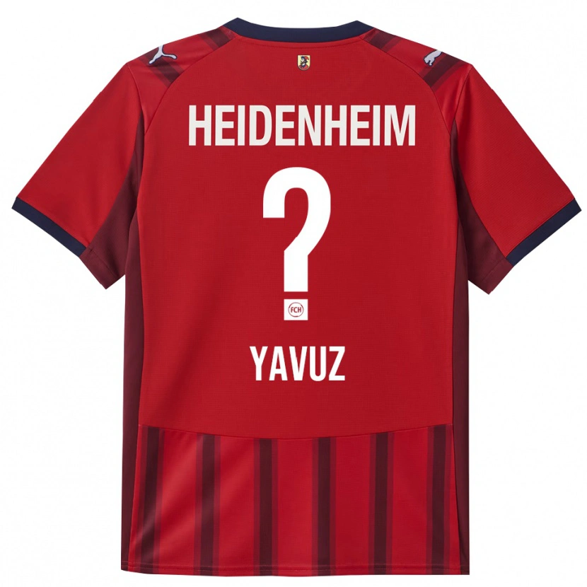 Danxen Børn Abdullah Yavuz #0 Rød Navy Hjemmebane Spillertrøjer 2025/26 Trøje T-Shirt