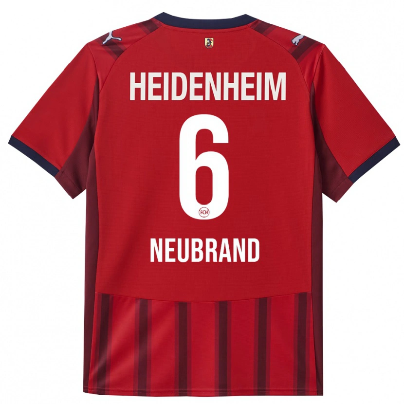 Danxen Børn Tina Neubrand #6 Rød Navy Hjemmebane Spillertrøjer 2025/26 Trøje T-Shirt