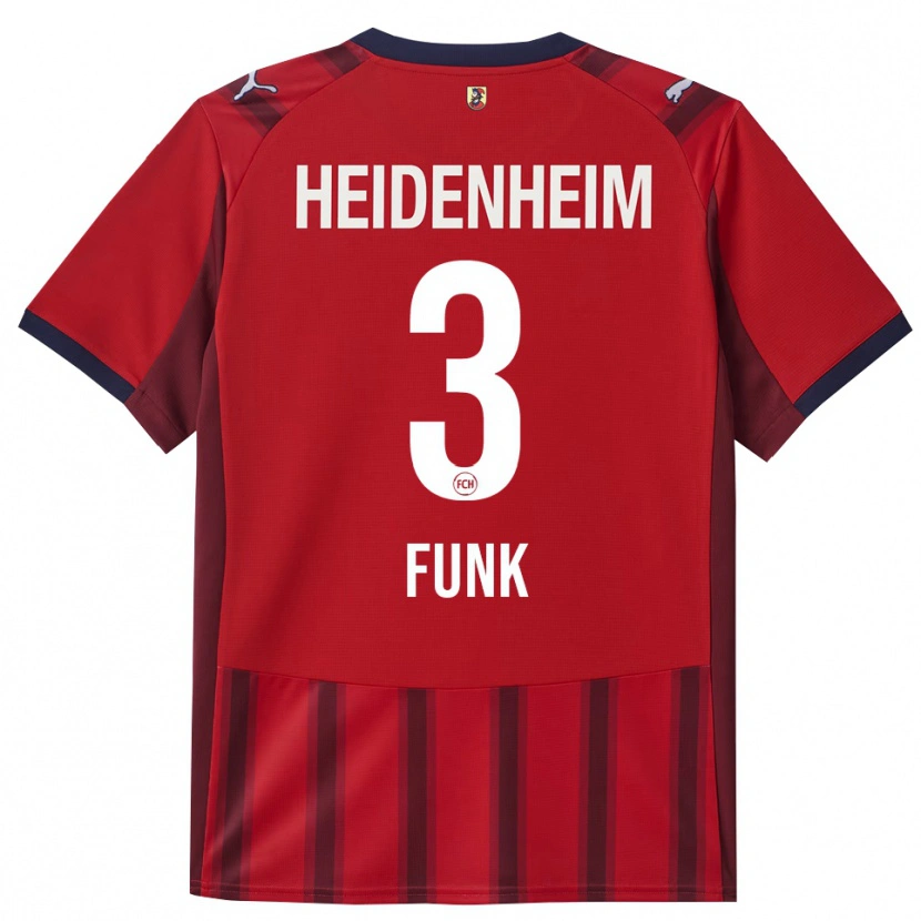 Danxen Børn Lennox Funk #3 Rød Navy Hjemmebane Spillertrøjer 2025/26 Trøje T-Shirt