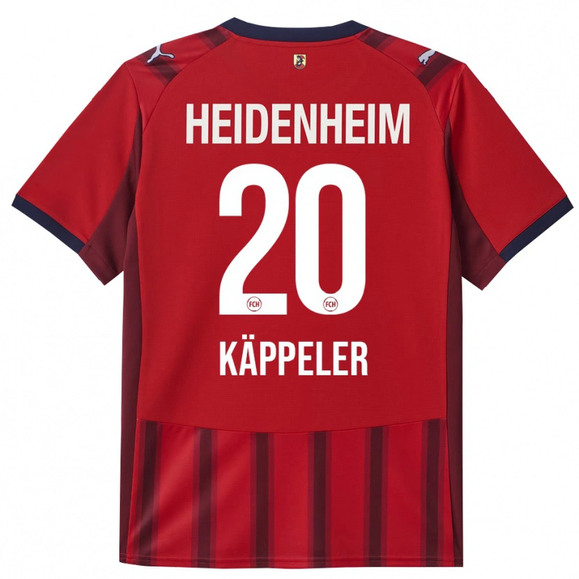 Danxen Børn Lina Käppeler #20 Rød Navy Hjemmebane Spillertrøjer 2025/26 Trøje T-Shirt