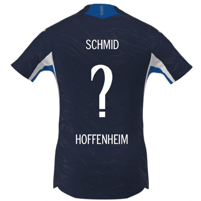 Danxen Børn Juliane Schmid #0 Navy Hvid Hjemmebane Spillertrøjer 2025/26 Trøje T-Shirt