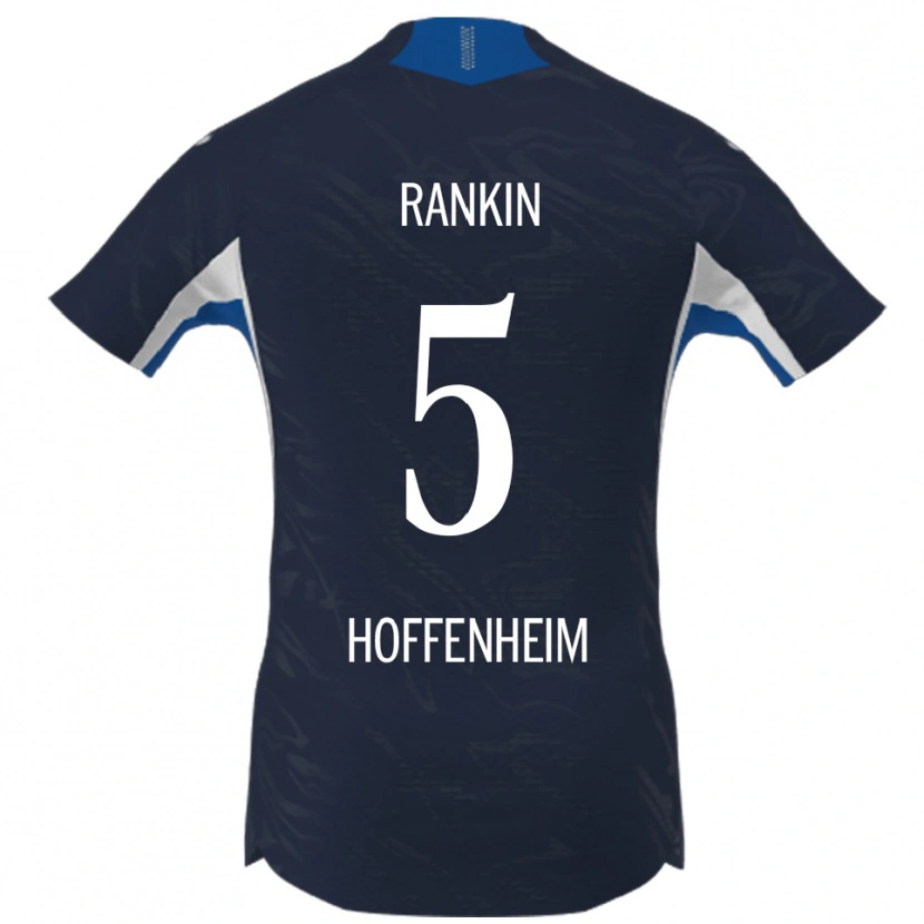 Danxen Børn Jamilla Rankin #5 Navy Hvid Hjemmebane Spillertrøjer 2025/26 Trøje T-Shirt
