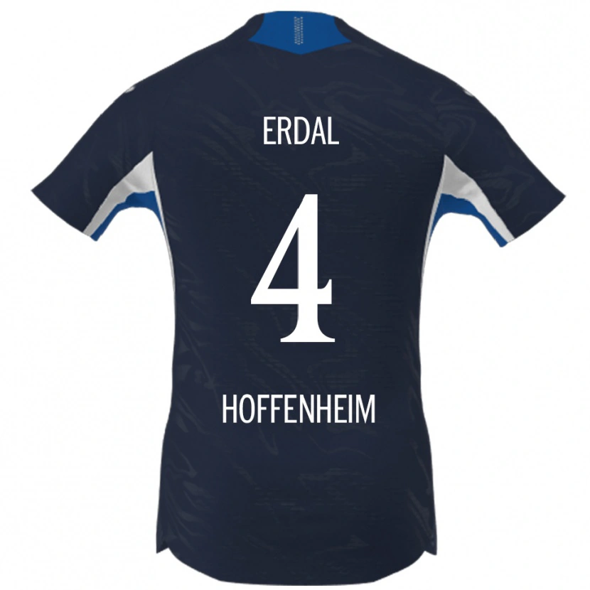 Danxen Børn İzzet Erdal #4 Navy Hvid Hjemmebane Spillertrøjer 2025/26 Trøje T-Shirt