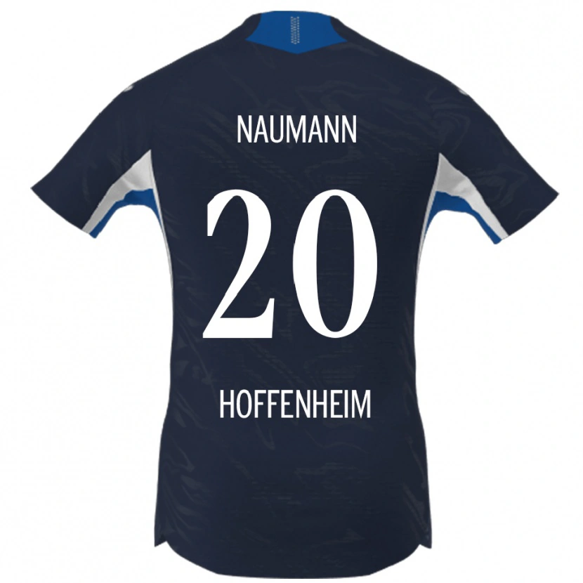 Danxen Børn Maxim Naumann #20 Navy Hvid Hjemmebane Spillertrøjer 2025/26 Trøje T-Shirt