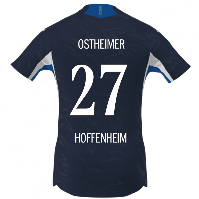 Danxen Børn Nevio Ostheimer #27 Navy Hvid Hjemmebane Spillertrøjer 2025/26 Trøje T-Shirt