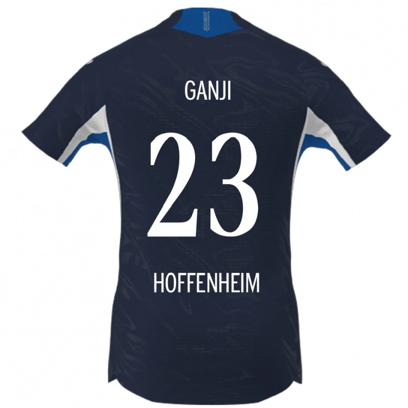 Danxen Børn Leon Ganji #23 Navy Hvid Hjemmebane Spillertrøjer 2025/26 Trøje T-Shirt