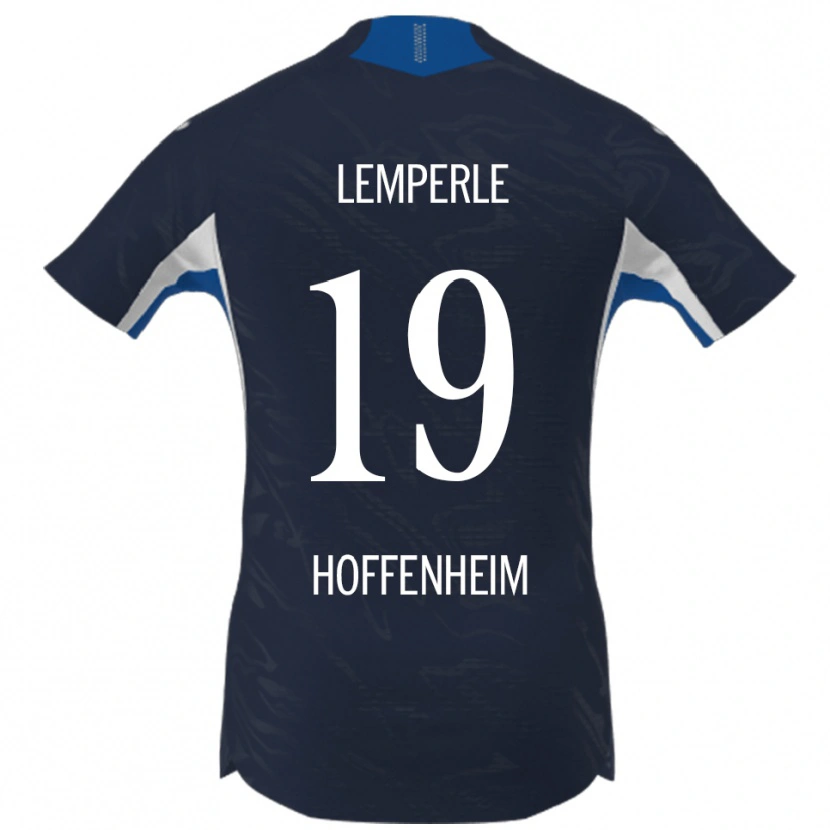 Danxen Børn Tim Lemperle #19 Navy Hvid Hjemmebane Spillertrøjer 2025/26 Trøje T-Shirt