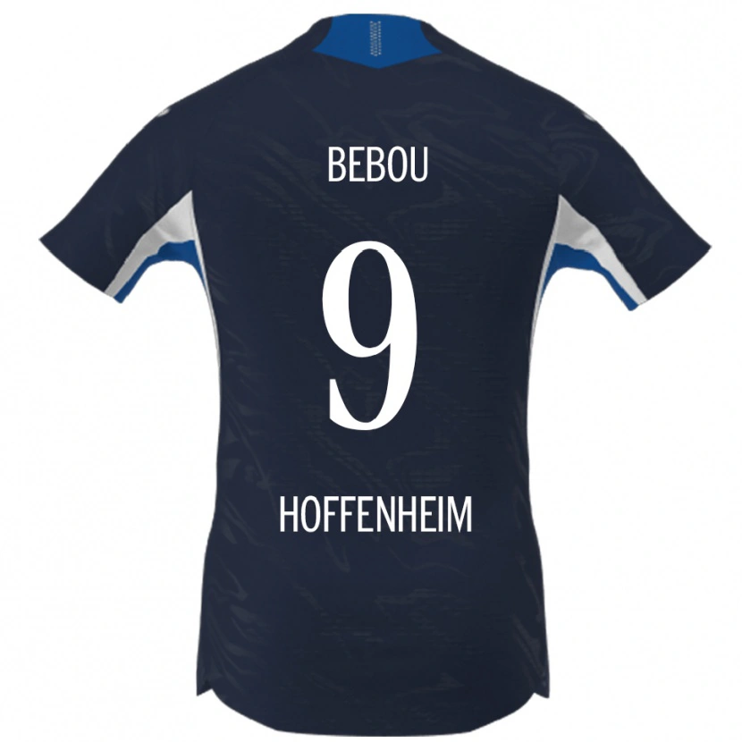 Danxen Børn Ihlas Bebou #9 Navy Hvid Hjemmebane Spillertrøjer 2025/26 Trøje T-Shirt
