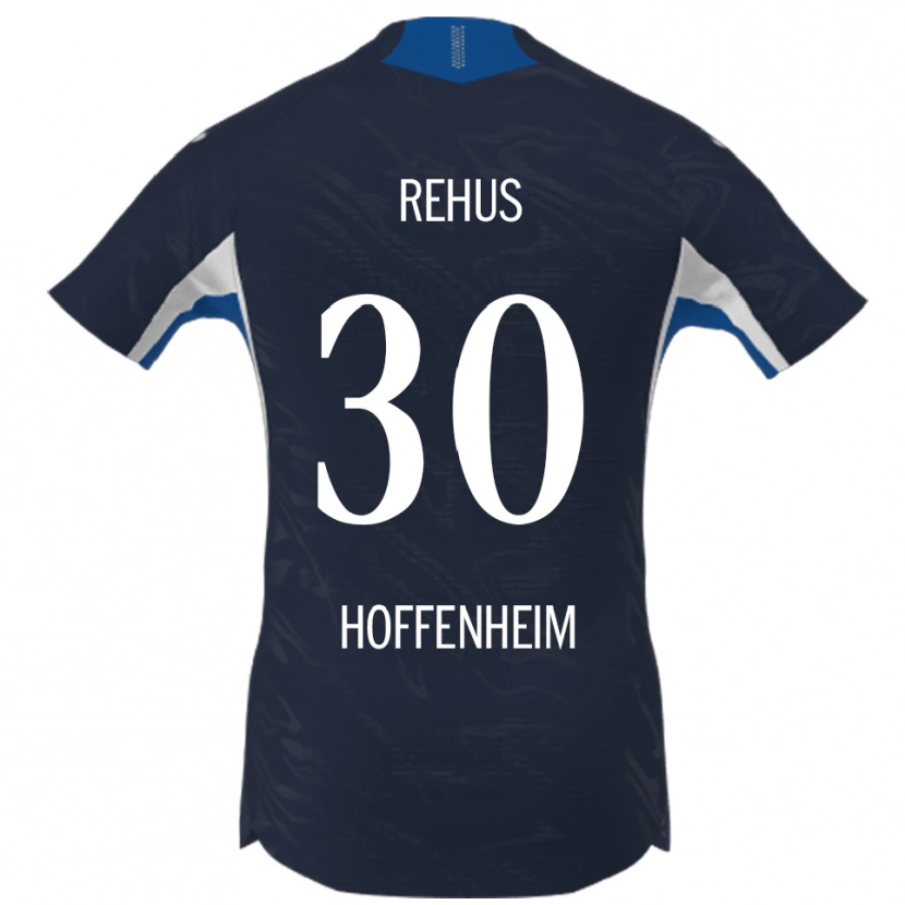 Danxen Børn Milan Rehus #30 Navy Hvid Hjemmebane Spillertrøjer 2025/26 Trøje T-Shirt
