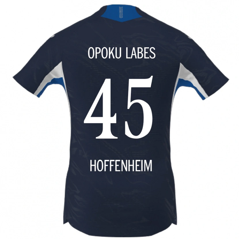 Danxen Børn Ben Opoku Labes #45 Navy Hvid Hjemmebane Spillertrøjer 2025/26 Trøje T-Shirt