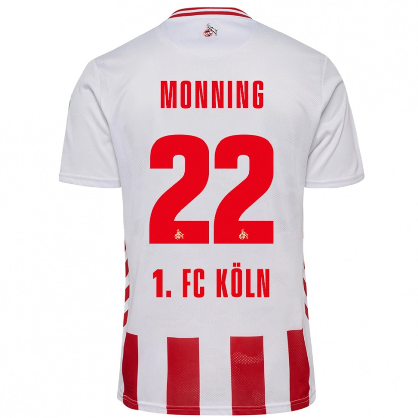 Danxen Børn Marlon Monning #22 Hvid Rød Hjemmebane Spillertrøjer 2025/26 Trøje T-Shirt