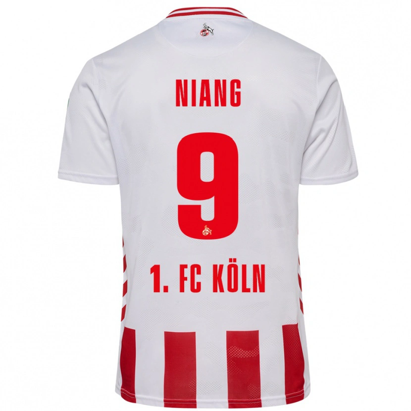 Danxen Børn Youssoupha Niang #9 Hvid Rød Hjemmebane Spillertrøjer 2025/26 Trøje T-Shirt