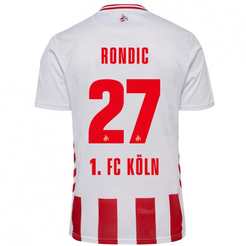 Danxen Børn Imad Rondic #27 Hvid Rød Hjemmebane Spillertrøjer 2025/26 Trøje T-Shirt