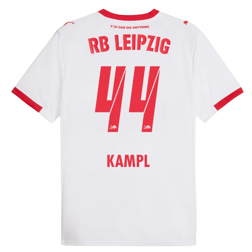 Danxen Børn Kevin Kampl #44 Hvid Rød Hjemmebane Spillertrøjer 2025/26 Trøje T-Shirt