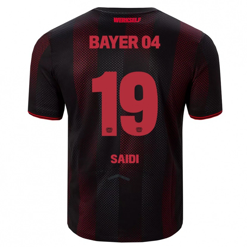 Danxen Børn Obaid Saidi #19 Sort Rød Hjemmebane Spillertrøjer 2025/26 Trøje T-Shirt