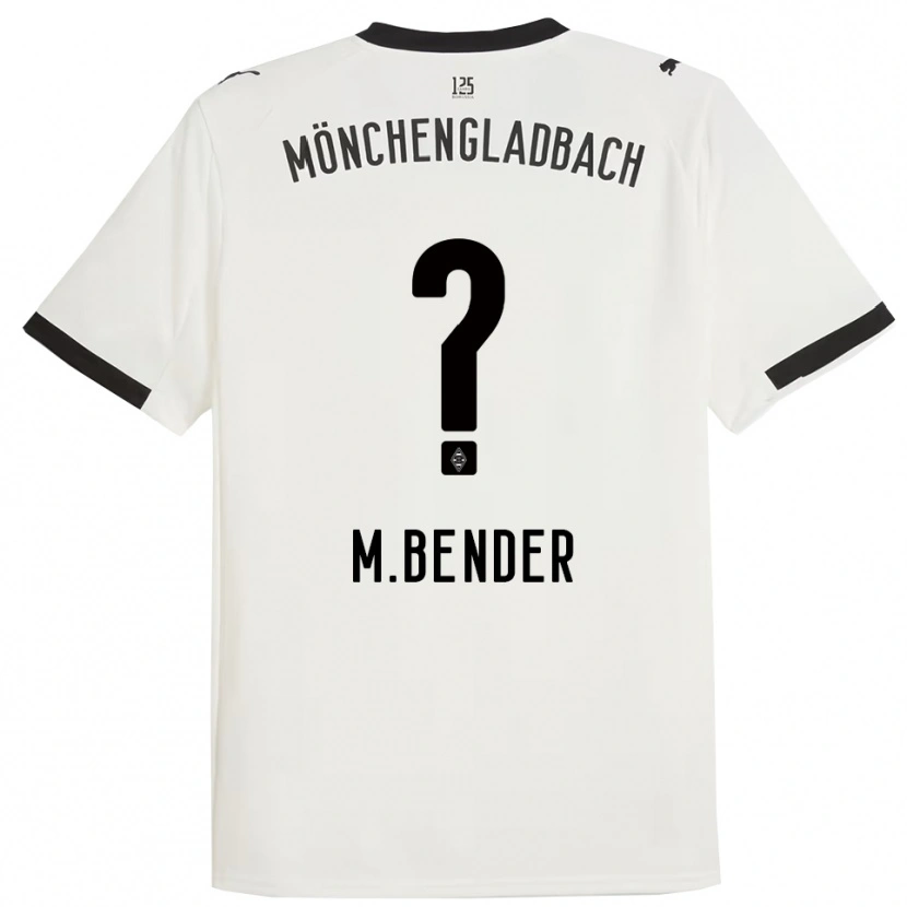 Danxen Børn Maurice Bender #0 Hvid Sort Hjemmebane Spillertrøjer 2025/26 Trøje T-Shirt