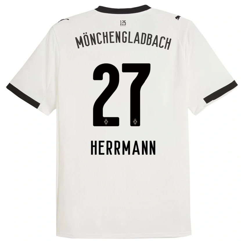 Danxen Børn Michelle Herrmann #27 Hvid Sort Hjemmebane Spillertrøjer 2025/26 Trøje T-Shirt