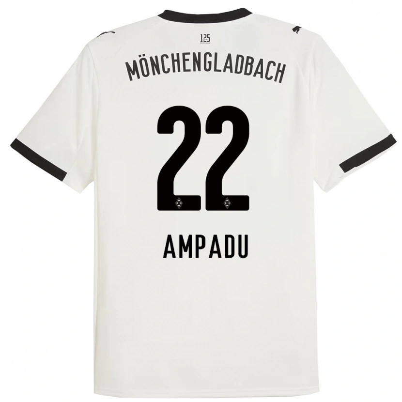 Danxen Børn Leon Ampadu #22 Hvid Sort Hjemmebane Spillertrøjer 2025/26 Trøje T-Shirt