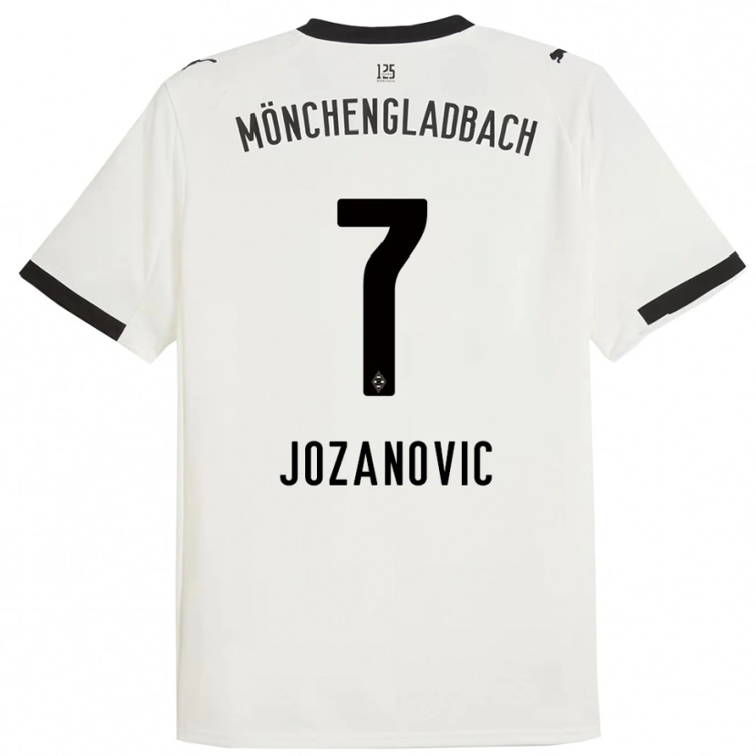 Danxen Børn Antonio Jozanovic #7 Hvid Sort Hjemmebane Spillertrøjer 2025/26 Trøje T-Shirt