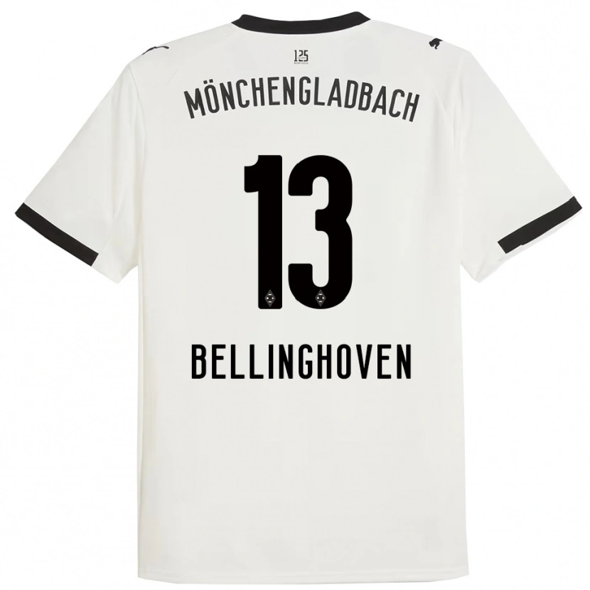 Danxen Børn Christina Bellinghoven #13 Hvid Sort Hjemmebane Spillertrøjer 2025/26 Trøje T-Shirt