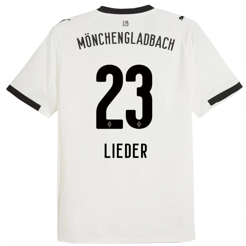 Danxen Børn Michel Lieder #23 Hvid Sort Hjemmebane Spillertrøjer 2025/26 Trøje T-Shirt