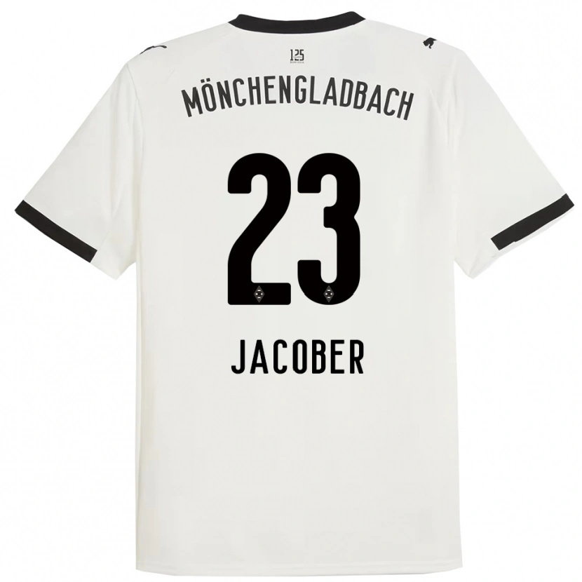 Danxen Børn Magdalena Jacober #23 Hvid Sort Hjemmebane Spillertrøjer 2025/26 Trøje T-Shirt