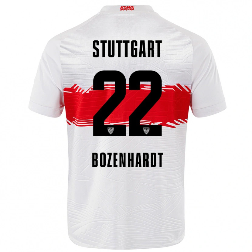Danxen Børn Laura Bozenhardt #22 Hvid Rød Hjemmebane Spillertrøjer 2025/26 Trøje T-Shirt