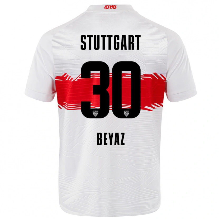 Danxen Børn Ömer Beyaz #30 Hvid Rød Hjemmebane Spillertrøjer 2025/26 Trøje T-Shirt