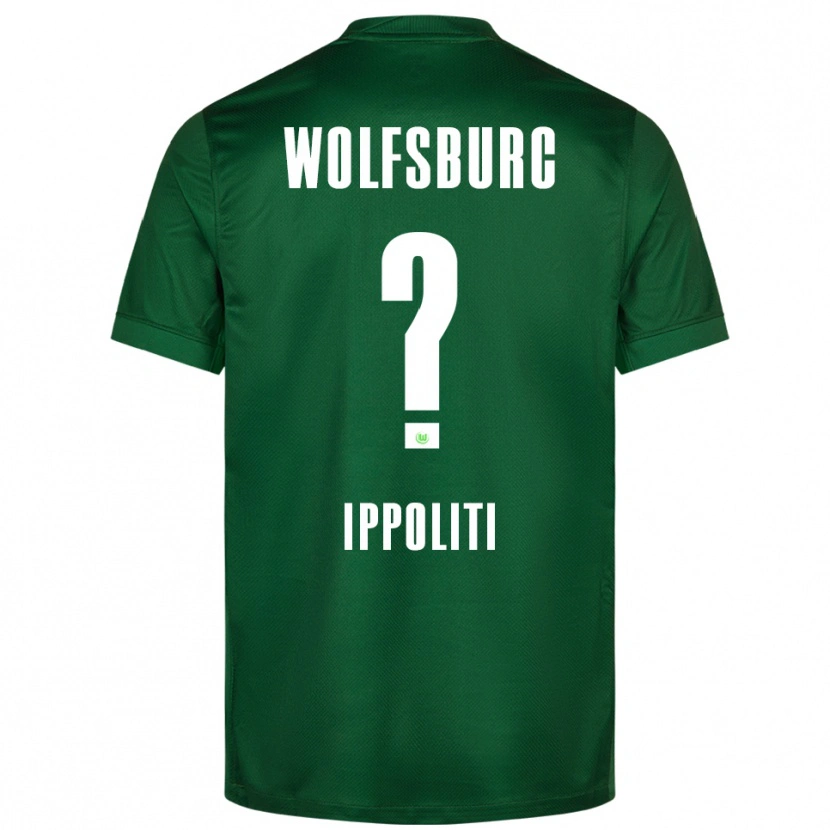 Danxen Børn Mario Ippoliti #0 Grøn Hvid Hjemmebane Spillertrøjer 2025/26 Trøje T-Shirt