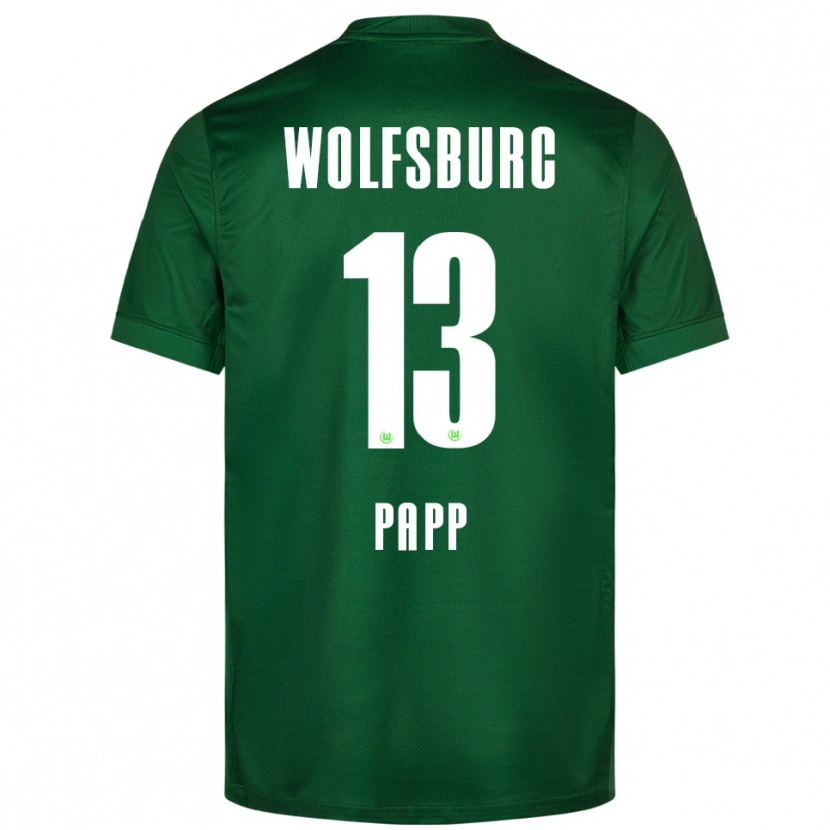Danxen Børn Luca Papp #13 Grøn Hvid Hjemmebane Spillertrøjer 2025/26 Trøje T-Shirt