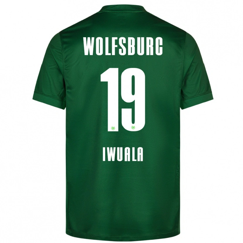 Danxen Børn Chisom Iwuala #19 Grøn Hvid Hjemmebane Spillertrøjer 2025/26 Trøje T-Shirt