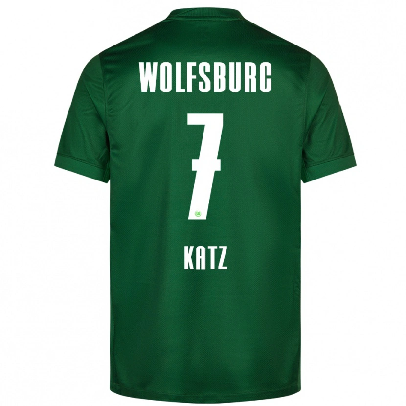 Danxen Børn Bruno Katz #7 Grøn Hvid Hjemmebane Spillertrøjer 2025/26 Trøje T-Shirt