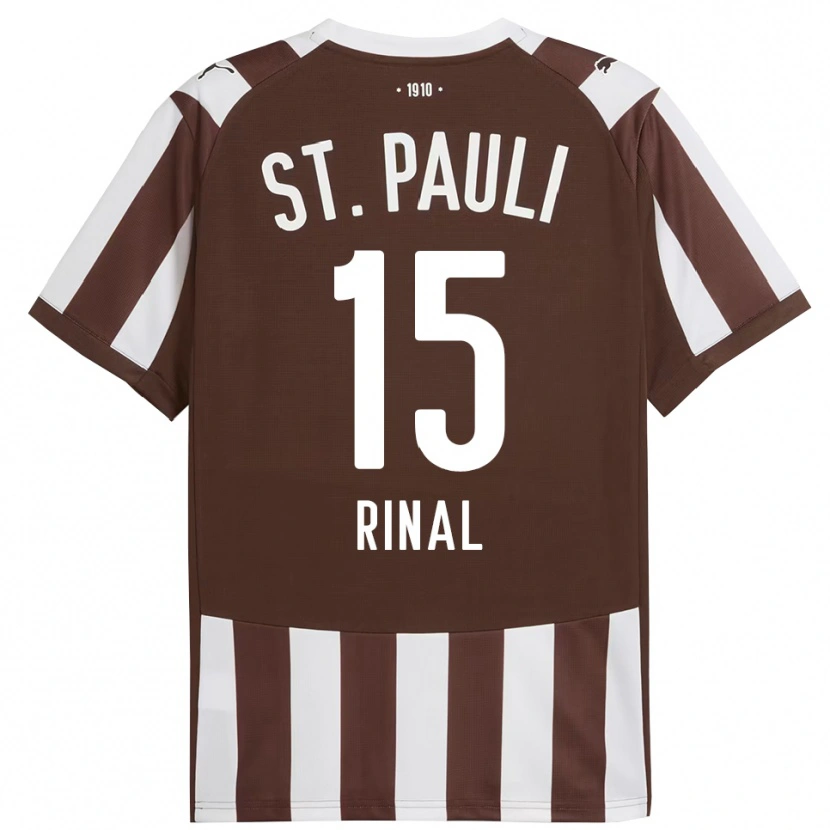 Danxen Børn Selcuk Rinal #15 Kaffe Hvid Hjemmebane Spillertrøjer 2025/26 Trøje T-Shirt