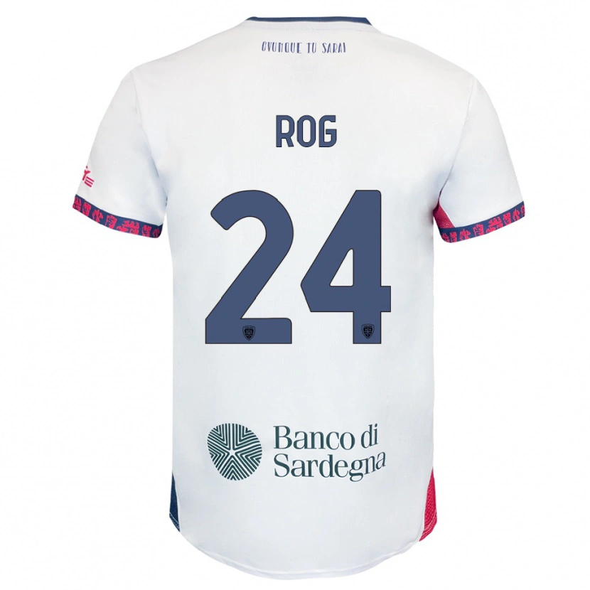Danxen Børn Marko Rog #24 Hvid Navy Rød Udebane Spillertrøjer 2025/26 Trøje T-Shirt