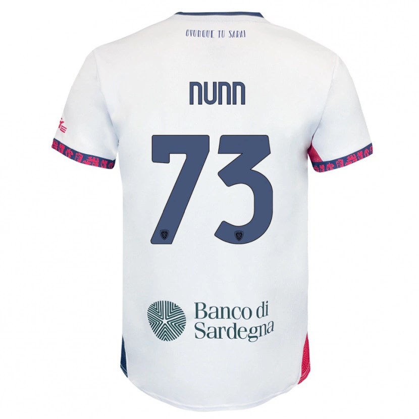 Danxen Børn Jack Nunn #73 Hvid Navy Rød Udebane Spillertrøjer 2025/26 Trøje T-Shirt