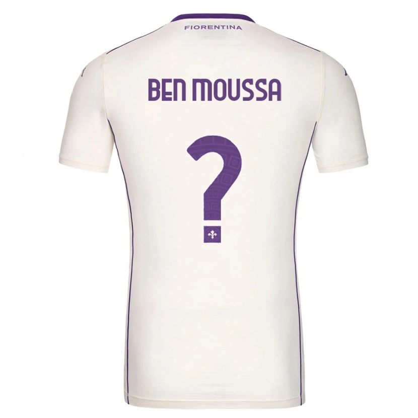 Danxen Børn Mehdi Ben Moussa #0 Hvid Lilla Rød Udebane Spillertrøjer 2025/26 Trøje T-Shirt