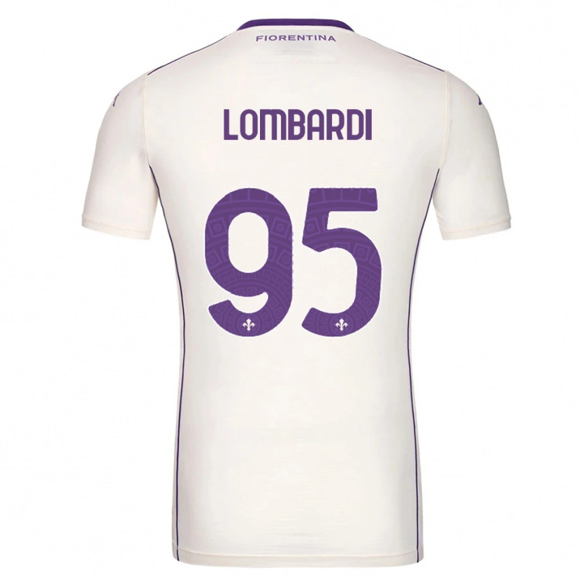 Danxen Børn Emma Lombardi #95 Hvid Lilla Rød Udebane Spillertrøjer 2025/26 Trøje T-Shirt