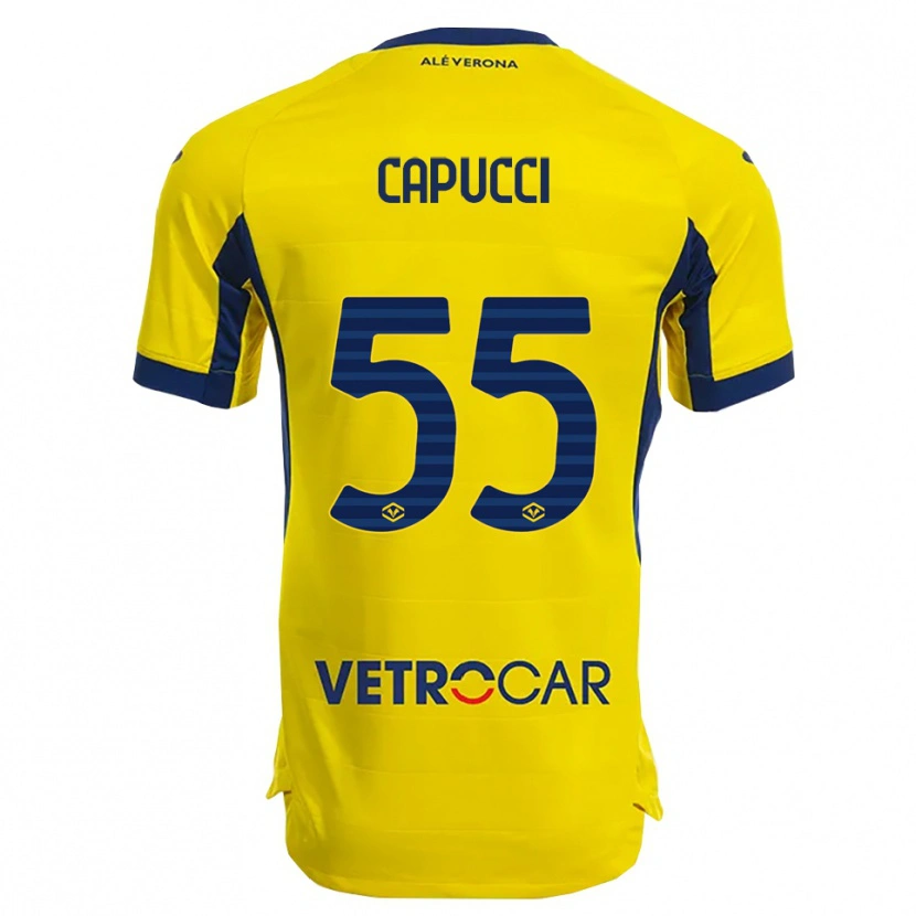 Danxen Børn Laura Capucci #55 Gul Navy Udebane Spillertrøjer 2025/26 Trøje T-Shirt