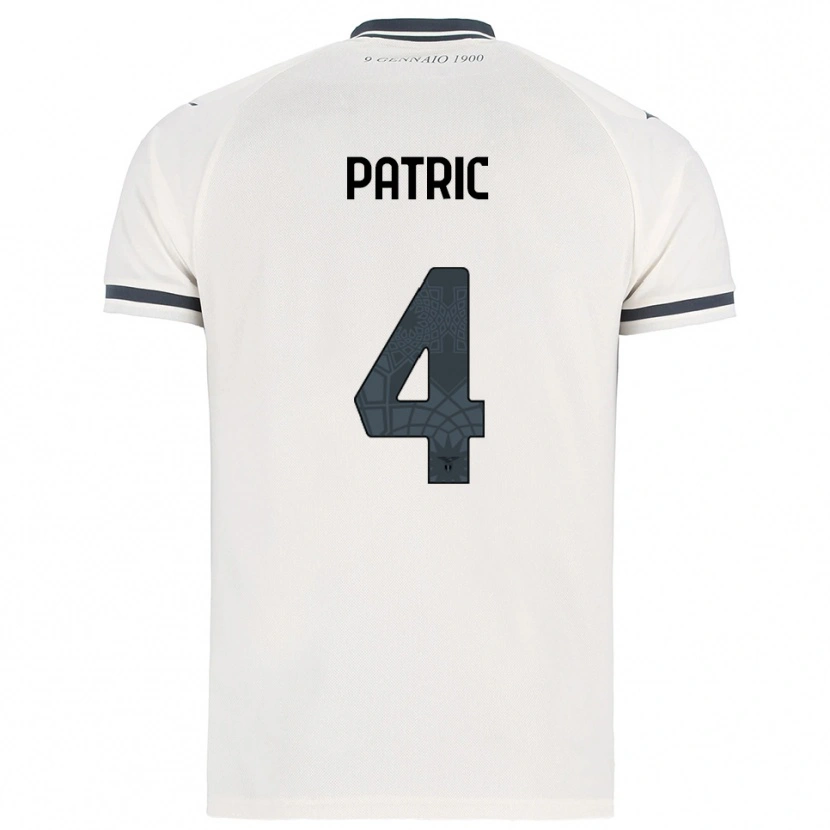 Danxen Børn Patric #4 Hvid Navy Udebane Spillertrøjer 2025/26 Trøje T-Shirt