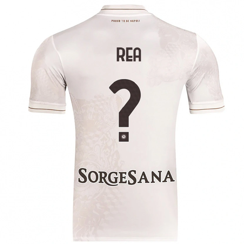 Danxen Børn Roberto Rea #0 Champagne Brun Udebane Spillertrøjer 2025/26 Trøje T-Shirt