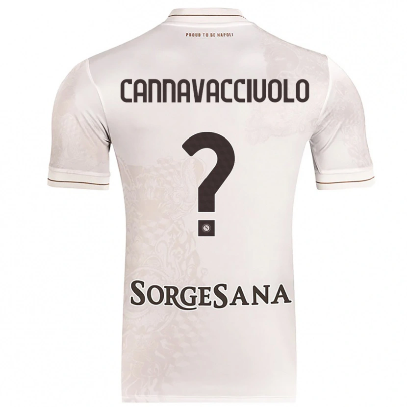 Danxen Børn Luigi Pio Cannavacciuolo #0 Champagne Brun Udebane Spillertrøjer 2025/26 Trøje T-Shirt