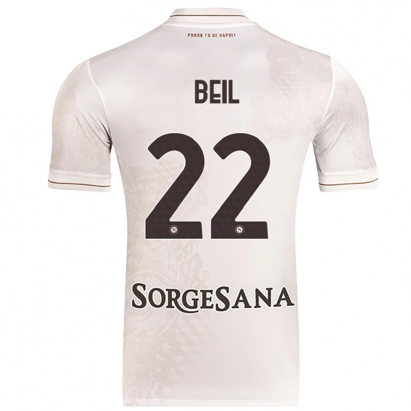 Danxen Børn Vivien Beil #22 Champagne Brun Udebane Spillertrøjer 2025/26 Trøje T-Shirt