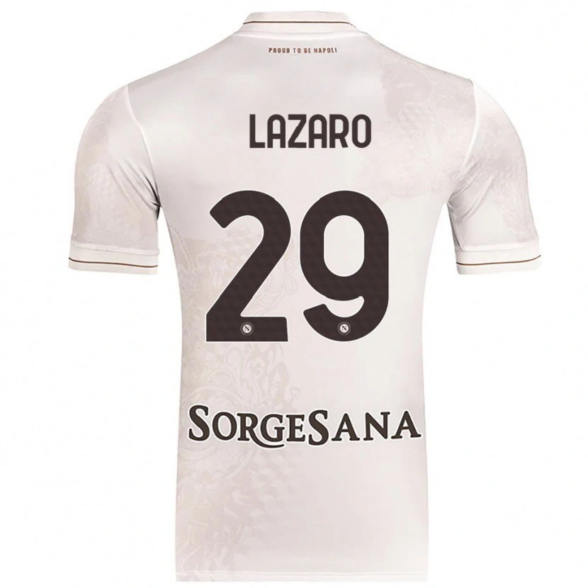 Danxen Børn Paloma Lázaro #29 Champagne Brun Udebane Spillertrøjer 2025/26 Trøje T-Shirt