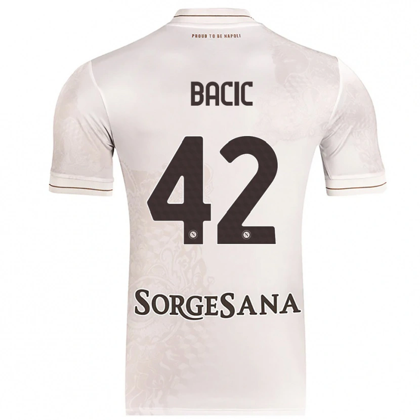Danxen Børn Doris Bačić #42 Champagne Brun Udebane Spillertrøjer 2025/26 Trøje T-Shirt