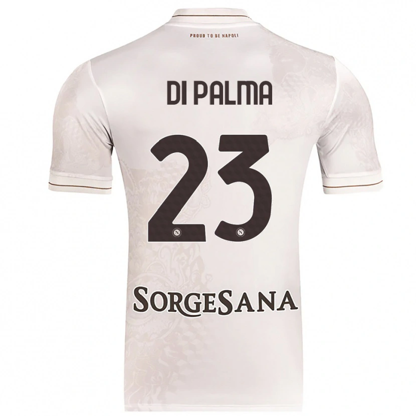 Danxen Børn Manuel Di Palma #23 Champagne Brun Udebane Spillertrøjer 2025/26 Trøje T-Shirt